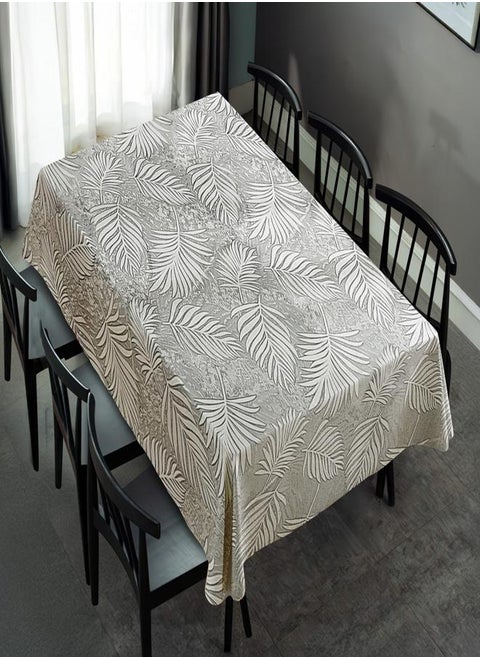 Intexhome  Anallia Linen  Tablecloth Suitable For Reciption , Living Rooms And Kitchen Tables - Modern Design - Set Of Two Pieces 130 x 130 cm