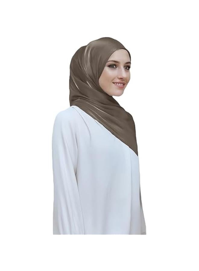 Arabest Lightweight Women's Crepe Scarf Shawl Wrap Head Hijab - Sheen Shimmer - Image 2