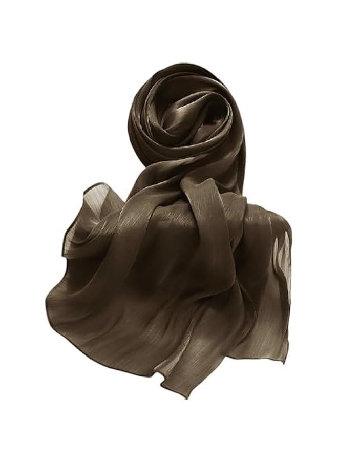 Arabest Lightweight Women's Crepe Scarf Shawl Wrap Head Hijab - Sheen Shimmer - Image 4