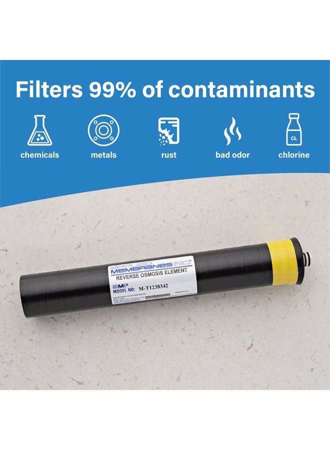 APPLIED MEMBRANES INC. Replacement Membrane for Merlin RO 1238342 TLC-350, Compatible with Merlin Reverse Osmosis System, Water Filter Membrane Replacement, Single Unit - Image 4