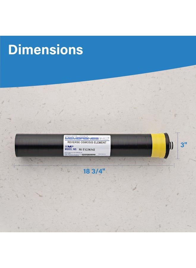 APPLIED MEMBRANES INC. Replacement Membrane for Merlin RO 1238342 TLC-350, Compatible with Merlin Reverse Osmosis System, Water Filter Membrane Replacement, Single Unit - Image 2