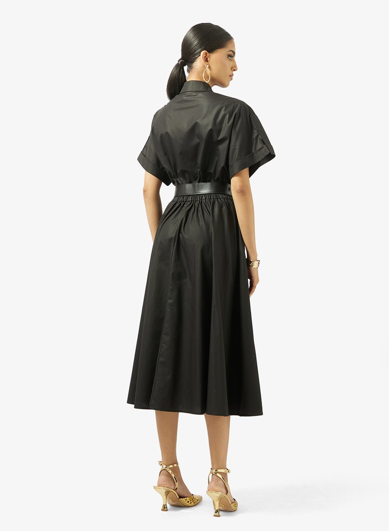 Khizana Belted Shirt Dress - Image 2