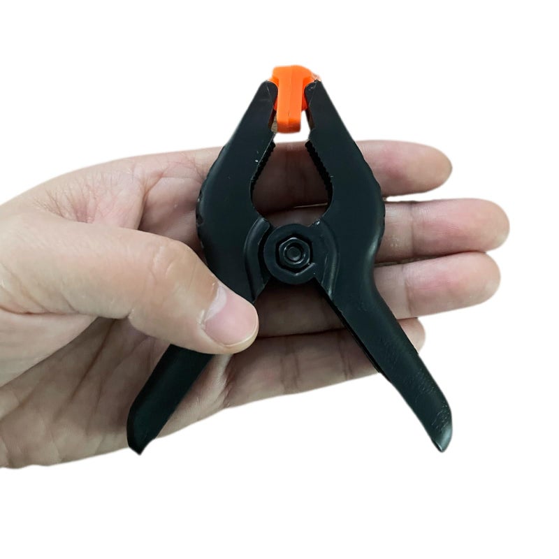 FRICHOM 10 Packs of 3.5 inch Professional Plastic Small Spring Clamps Heavy Duty for Crafts and Backdrop Clips Clamps for Backdrop Stand,Photography, Home Improvement and so on - Image 2