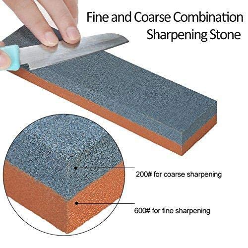 DeoDap Silicon Carbide Combination Stone for Sharpening Steels, Ceramic Knife Sharpening Stone, Black, Knife Sharpener - Image 5