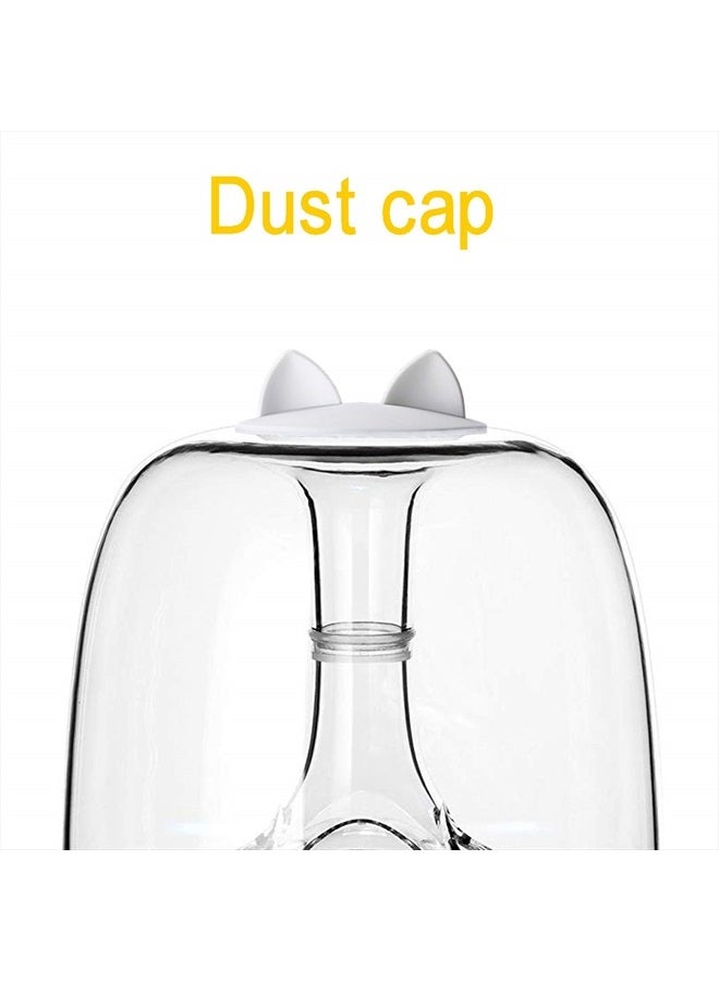 SUNMON غطاء مضاد للغبار لمكبر الصوت HK Aura Studio 3 - شفة سيليكون لنظام مكبر الصوت الشفاف Harman Kardon Soundsticks 4 و Aura Studio 4 بلوتوث (أبيض قط) - Image 2