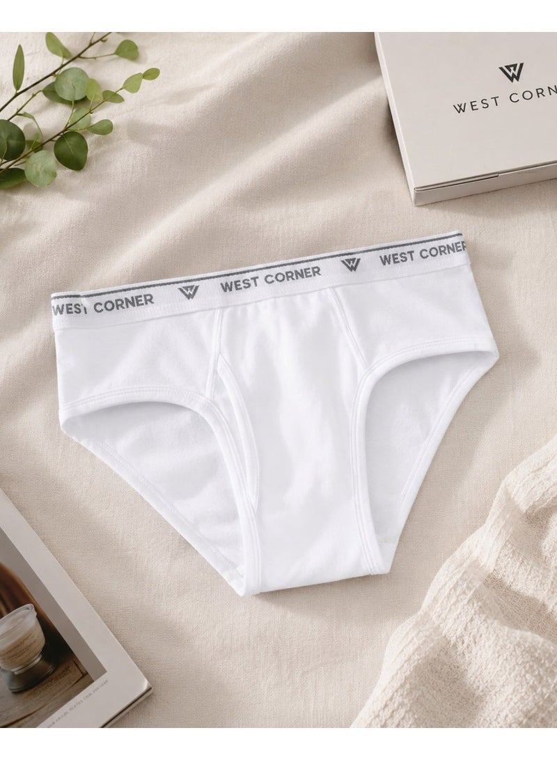 West Corner Men's Brief, 100% Cotton, CottonFlex, Pack of 1 - Image 5