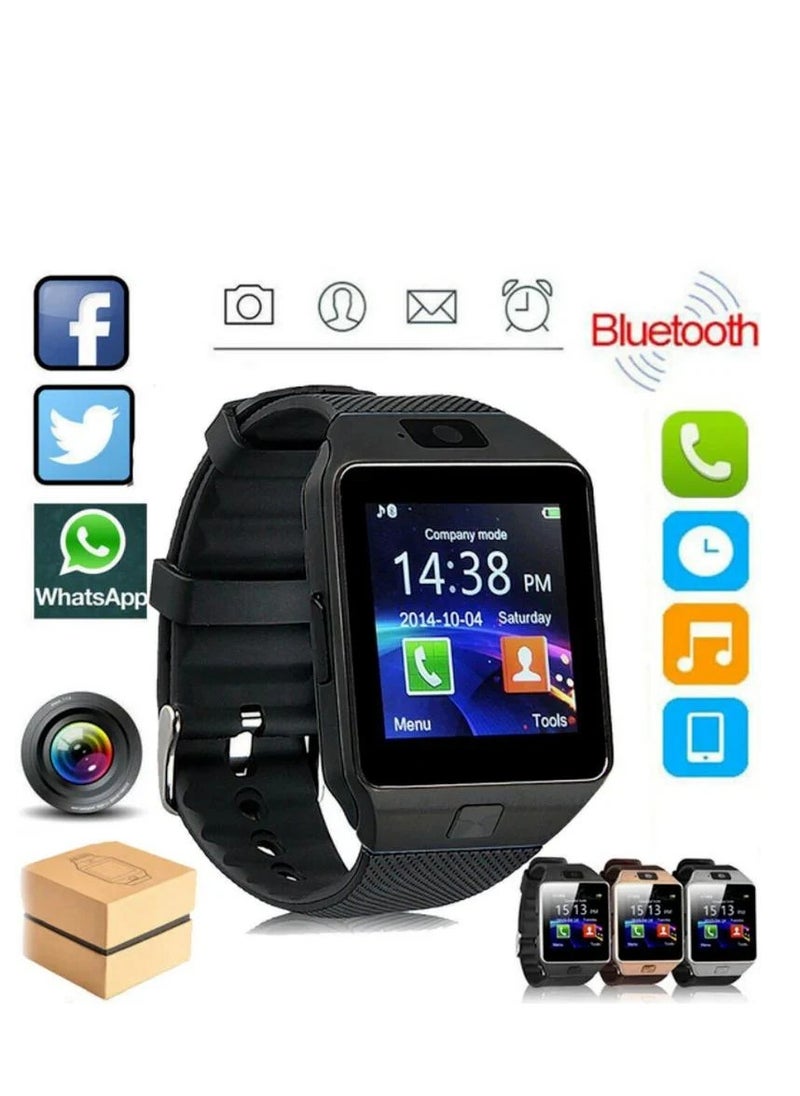 Generic - Digital Touch Screen Smart Watch DZ09 Bracelet Camera Bluetooth WristWatch SIM Card Smartwatch Support Ios Android Phones - Image 1