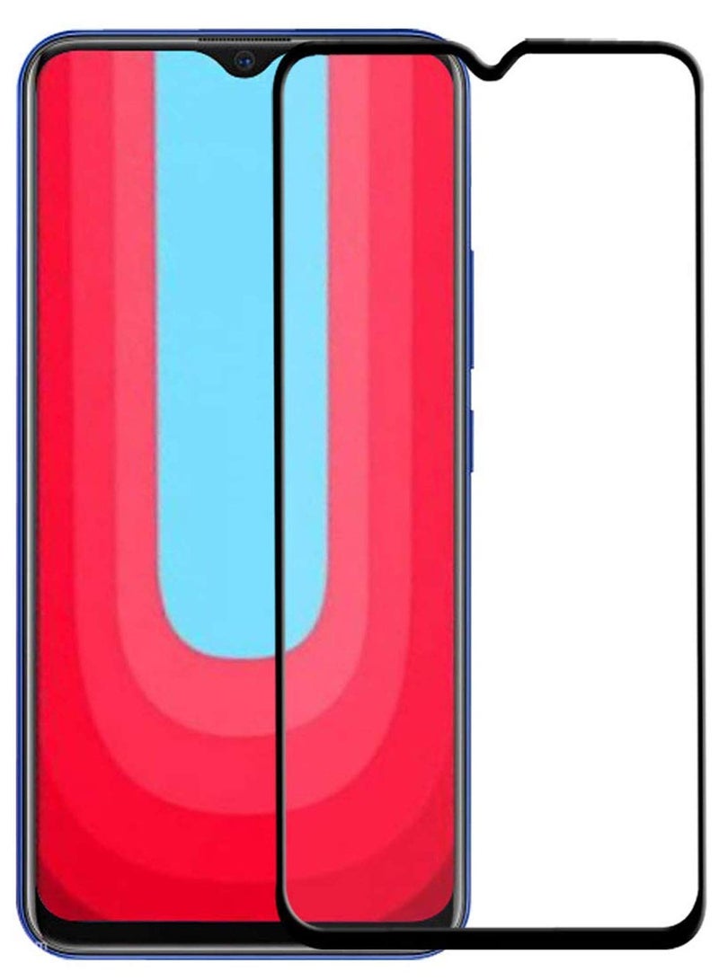 Full Coverage Tempered Glass Screen Protector Compatible with Xiaomi Redmi Note 8 - Black Frame  - Image 1