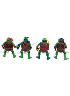 Trunkin Trunkin Rubber Teenage Mutant Ninja Turtles Mike Raph Leo Don(Multicolor) Figure Figurine 4Pcs  - Image 2