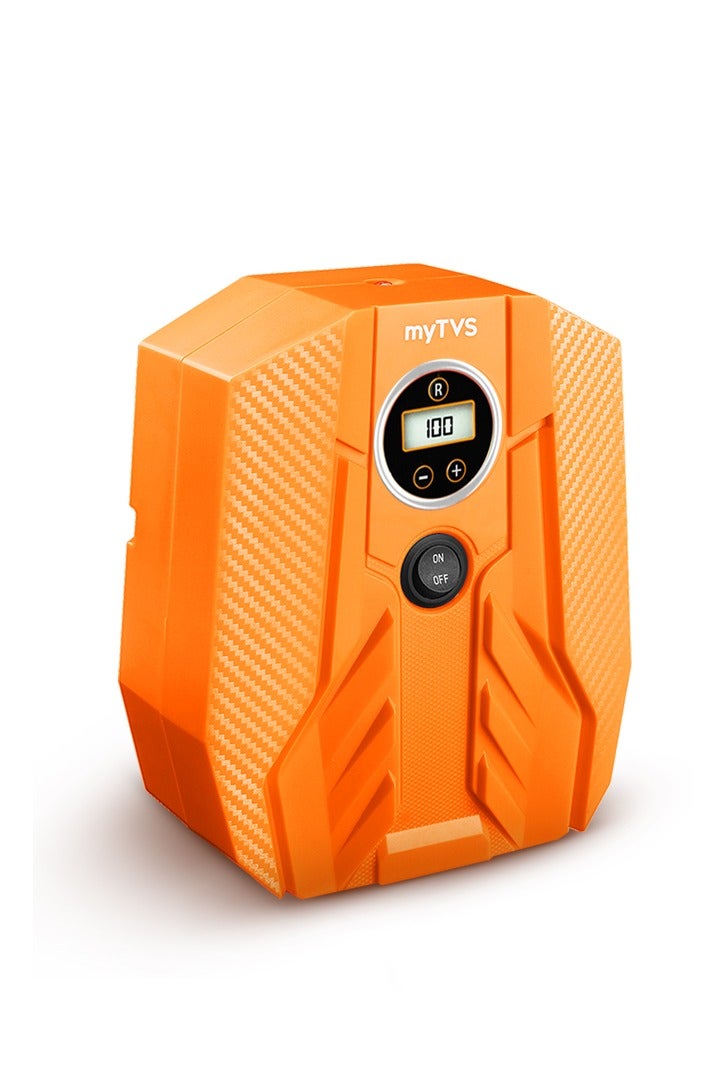 myTVS myTVS Digital Tyre Inflator for Car & Bike 100 PSI with Auto-Stop & LED Torch | Compatible with All cars |1+1 Years Warranty (TI-16)  - Image 1