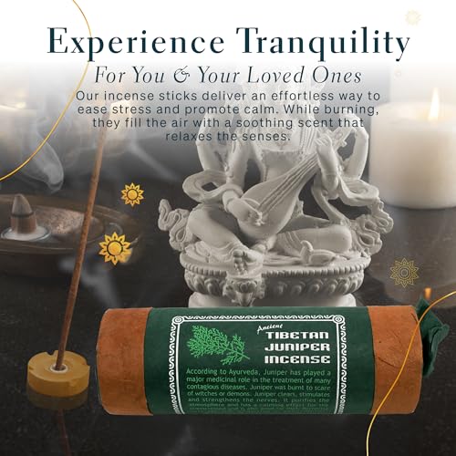 SANSKAR NEPAL Ancient Tibetan Juniper Incense - for Mediation, Yoga, Prayer, Aromatic Medicine, Stress Reliever, Calmness (Pack - 3, Tibetan Juniper Incense) - Image 4