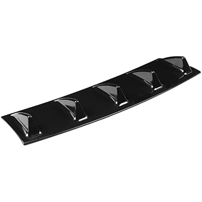 CHICIRIS Universal Car Rear Bumper Chassis Fin Spoiler Wing Lip Diffuser for Vehicle Aerodynamics, ABS Material, Ideal for Car Racing Enthusiasts (M) - Image 1
