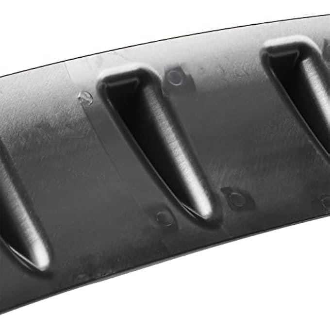 CHICIRIS Universal Car Rear Bumper Chassis Fin Spoiler Wing Lip Diffuser for Vehicle Aerodynamics, ABS Material, Ideal for Car Racing Enthusiasts (M) - Image 5