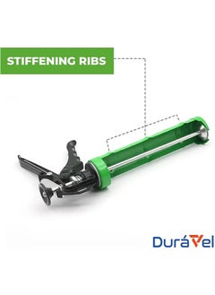 Duravel Duravel Industrial Grade Silicone Sealant Gun silicone Cartridges, Semi-Round Body Steel Made Silicone gun  - Image 5