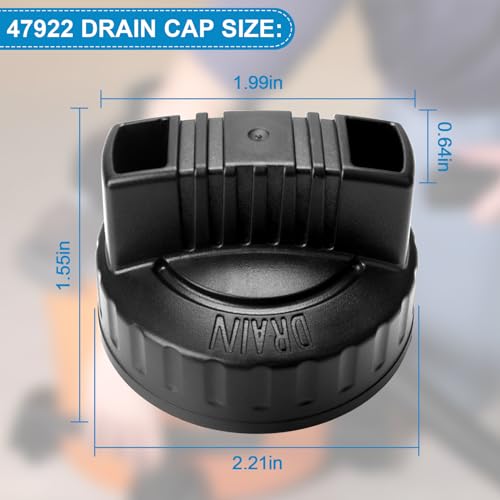 Ophjerg 47922 Vacuum Drain Cap for Ridgid Shop Vac Vacuums Cleaner and Craftsman Shop Vacuum, Wet Dry Vac Cleaner Replacement Drain Plug 1.97'' ID, Upgraded Shop Vac Replacement Parts & Accessories - 1Pack - Image 3