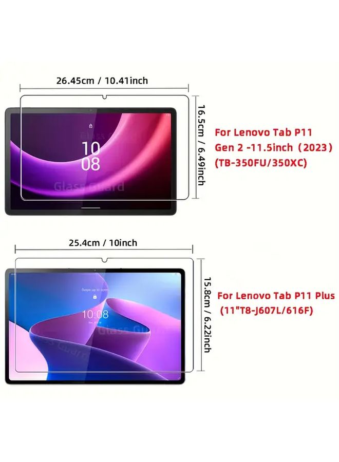3pcs HD Tempered Glass Screen Protector For Tab P11 Plus 11 Inch 2021 - Image 2