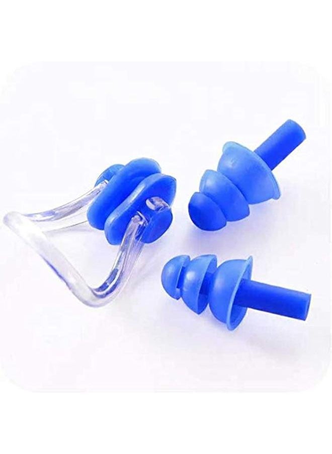 Generic 1 Set Waterproof Soft Silicone Swimming Set Nose Clip Ear Plug Tool 