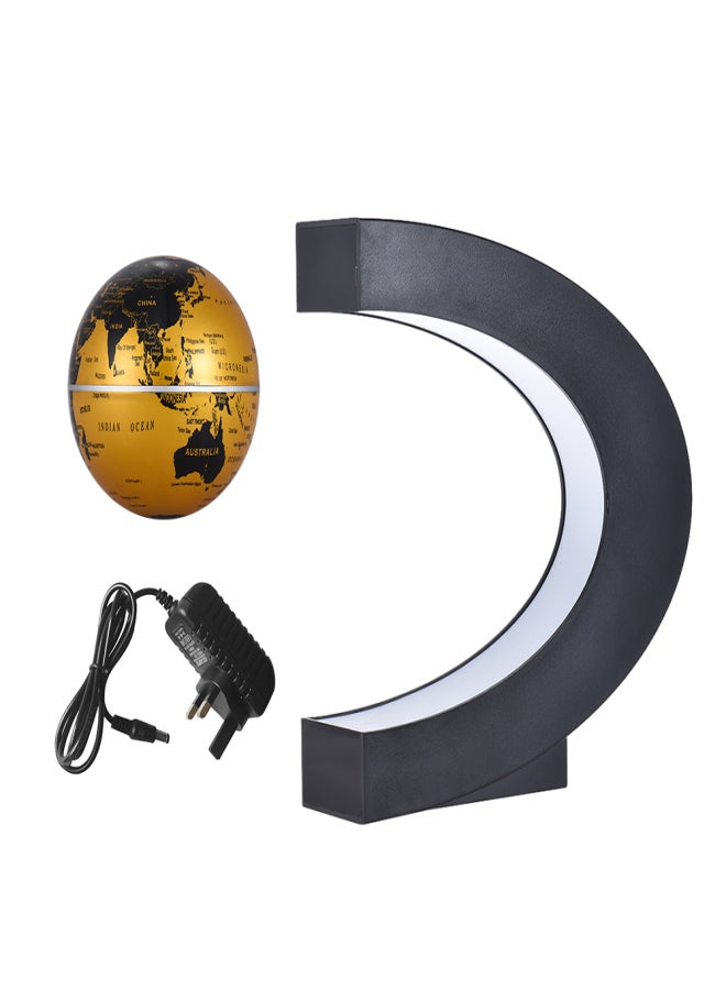 3 Inch Magnetic Levitation Floating Globe World Map Globe with C Shape Base LED Lights for Teaching Home Office Desk Decoration - Image 2