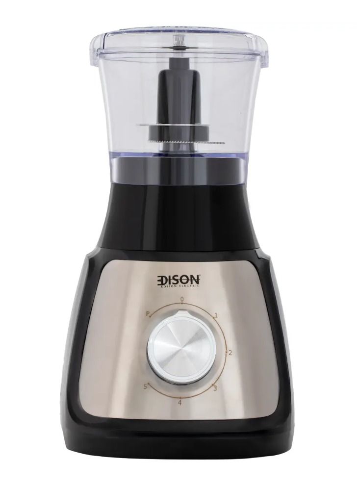 اديسون خلاط استيل 3×1 إديسون، 500 واط، 1.5 لتر، 5 سرعات، BL1055MC-CB - اسود فضي - Image 5