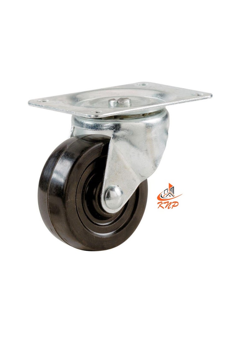 KNP Caster Wheel Rubber 2" Swivel  - Image 3