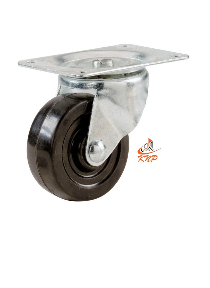 KNP Caster Wheel Rubber 2" Swivel  - Image 2