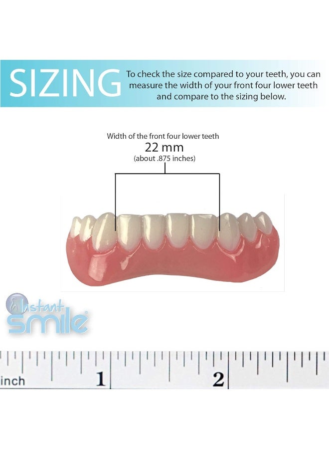 Instant Smile Handmade Bright White Lower Veneer - Image 4