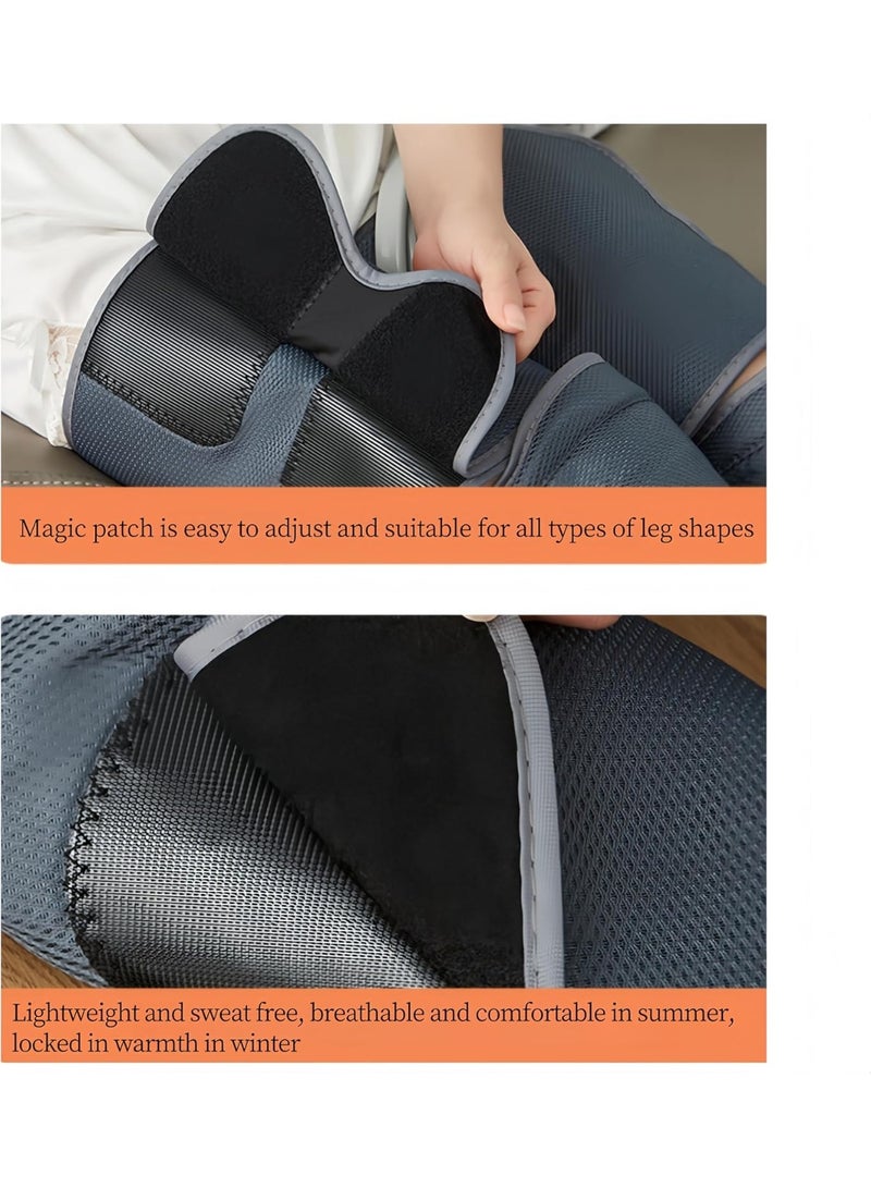 Premium Air Compression Leg Massager with Heat Therapy - Sequential Wraps Device for Calf, Thigh & Foot - 3 Heats, 3 Modes, 5 Intensities - Powerful Circulation & Relaxation - Image 5