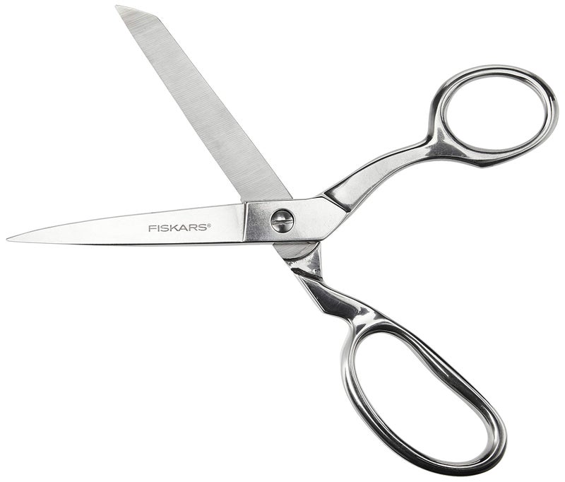 Fiskars Forged Scissors - 8" Stainless Steel - Paper and Fabric Scissors for Office, Arts, and Crafts - Silver - Image 1