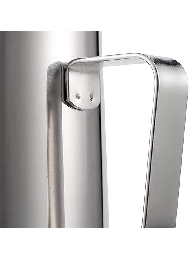 SKY-TOUCH - Stainless Steel 580ml Milk Frothing Pitcher Measurements on Both Sides Inside, Plus eBook & Microfiber Cloth Perfect for Espresso Machines Latte Art Silver - Image 1