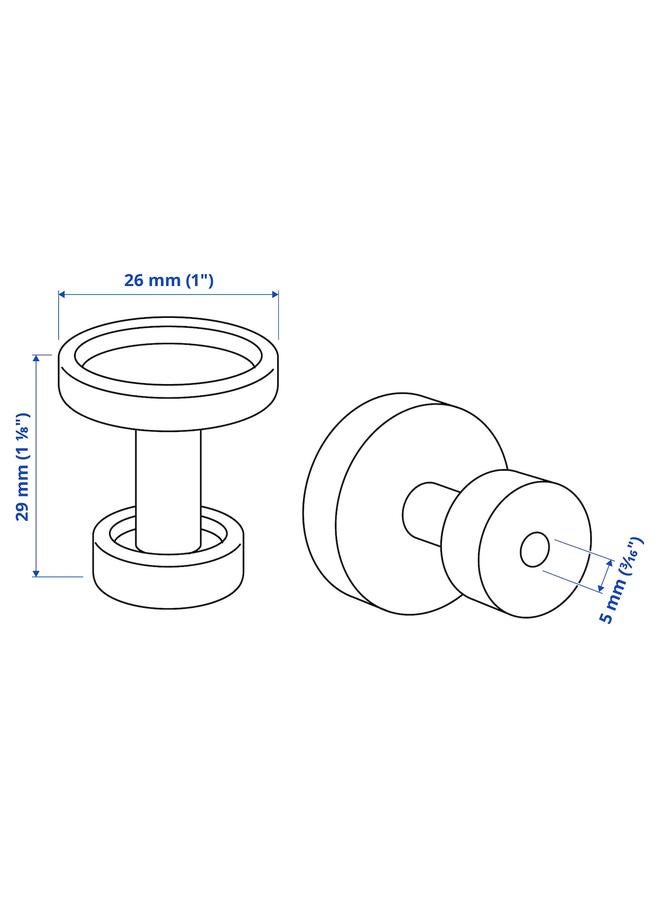 زبون مقبض، أنثراسايت، 26 مم - Image 4