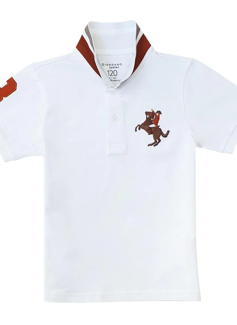 GIORDANO Kids' Embroidered Napoleon Polo