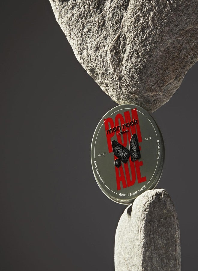 Men Rock Pomade - High Hold - Medium Shine - Hair Pomade for Men - Hair Clay for Men - Styling Clay - Styling Cream - Strong Hold Paste - 3 oz - Image 4