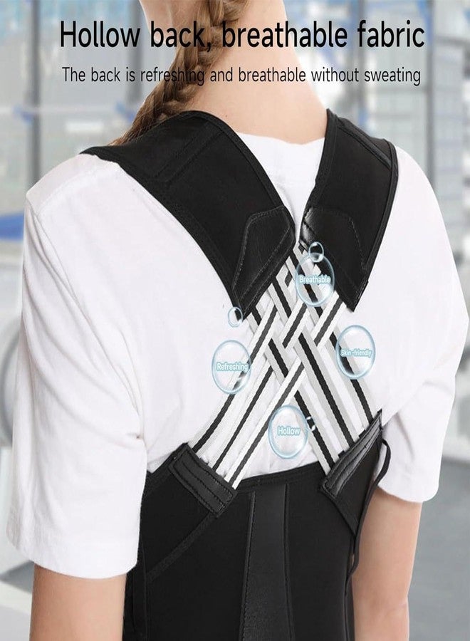 ZEDAN Neoprene Posture Corrector Belt for Men & Women | Adjustable Shoulder & Back Support Strap | Clavicle Support Brace | Helps Encourage Upright Posture | Lightweight Upper Back Support | Universal Size Belt - Image 3
