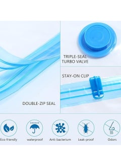 RION Vacuum Storage Bags with Hand Pump – 5-Pack Space Saver Bags for Clothes & Travel  - Image 4