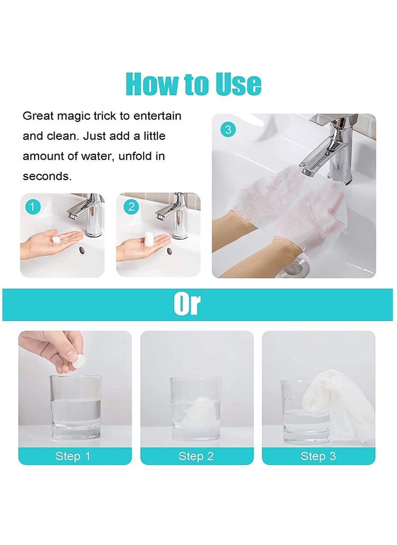 Y&D Disposable Towel, Compressed Mini Washcloth, Cotton Portable Towels Perfect for Travel, Home & Outdoor Activities  - Image 3
