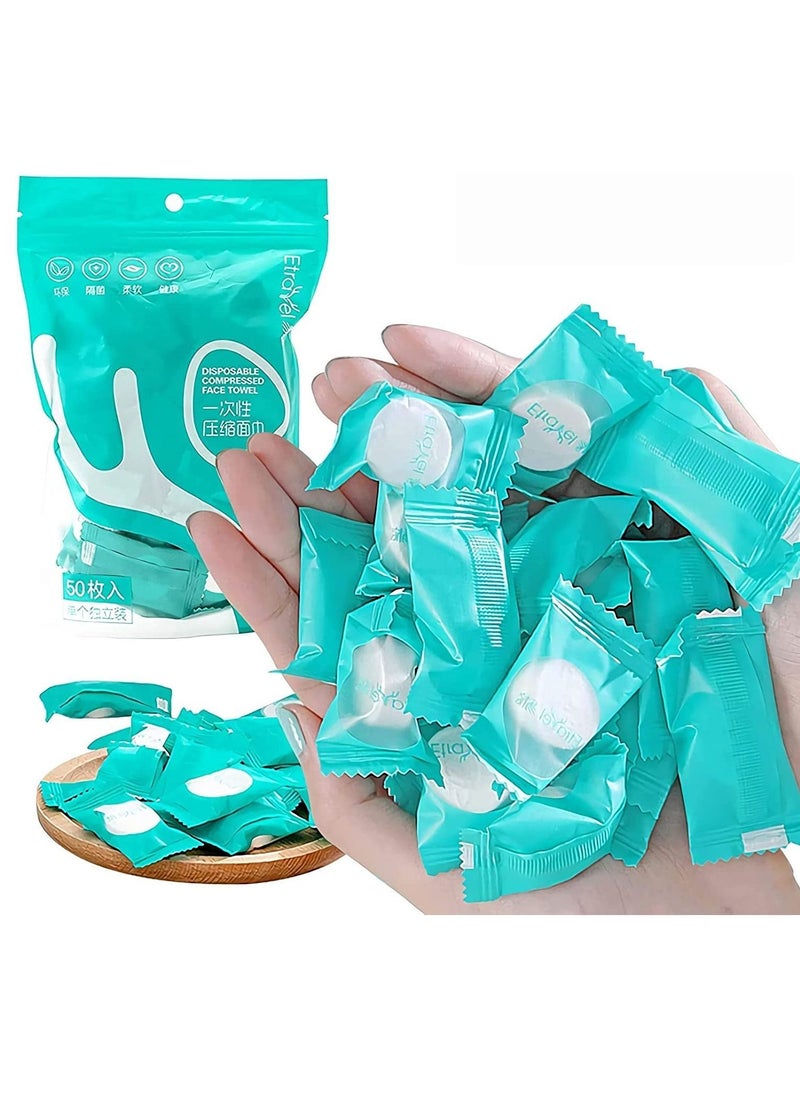 Y&D Disposable Towel, Compressed Mini Washcloth, Cotton Portable Towels Perfect for Travel, Home & Outdoor Activities  - Image 1