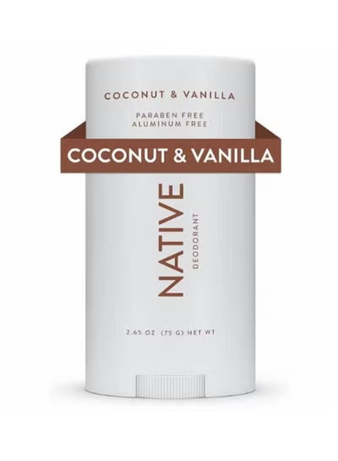 Native Deodorant - Natural Deodorant, Deodorant For Men And Women, Vegan, Gluten Free, Cruelty Free - Free of Aluminum, Parabens And Sulfates - Coconut & Vanilla - Image 1