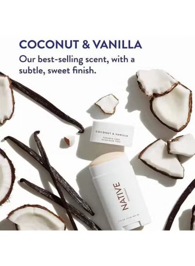 Native Deodorant - Natural Deodorant, Deodorant For Men And Women, Vegan, Gluten Free, Cruelty Free - Free of Aluminum, Parabens And Sulfates - Coconut & Vanilla - Image 4