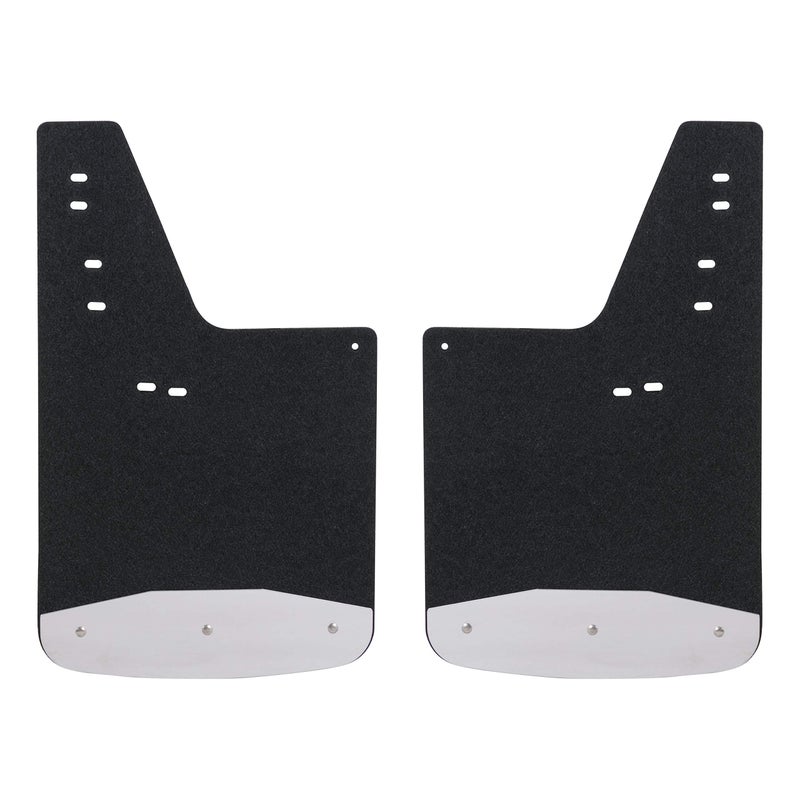 LUVERNE 251120 Front or Rear 12Inch x 20Inch Textured Rubber Mud Guards Select Ford F250 F350 F450 F550 Super DutyBlack