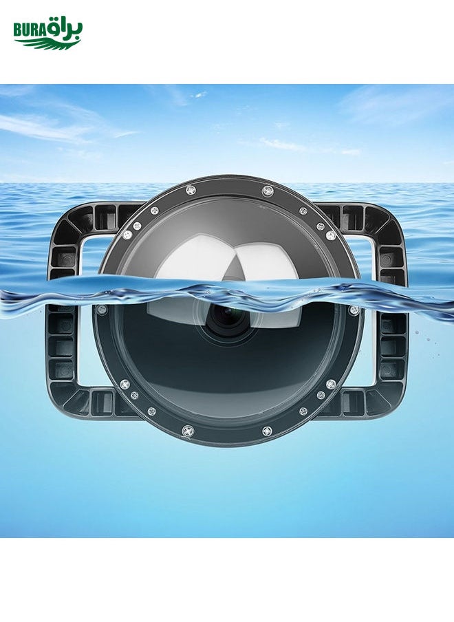 BURAQ XTGP546 Dome Port Underwater Diving Camera Lens Transparent Cover Housing Case with Handle Trigger For DJI Osmo Action  - Image 1