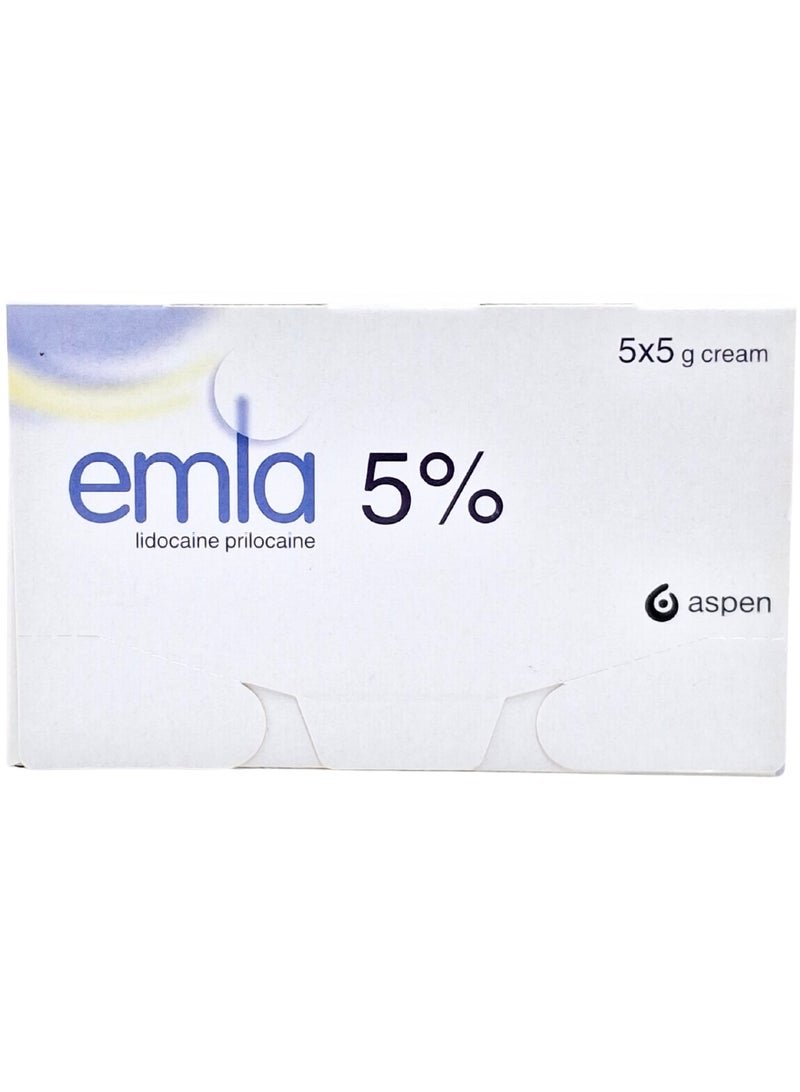 Emla 5% Cream 5X5Grams Tube