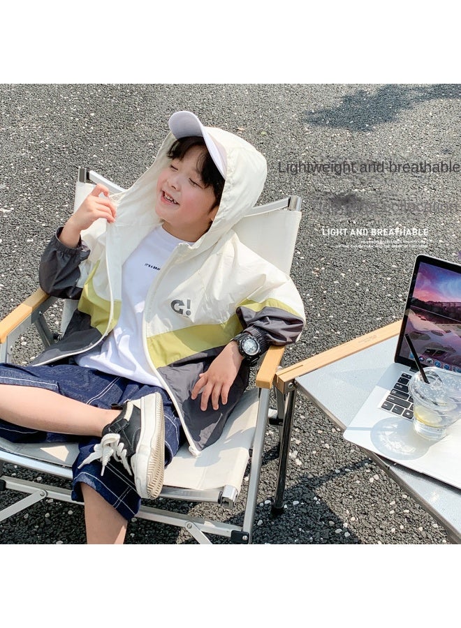 Zuoxi Boys' Summer Jacket Lightweight Breathable Kids' Hooded Sun Protection Windbreaker Outdoor Jackets For Boys And Big Kids - Image 2