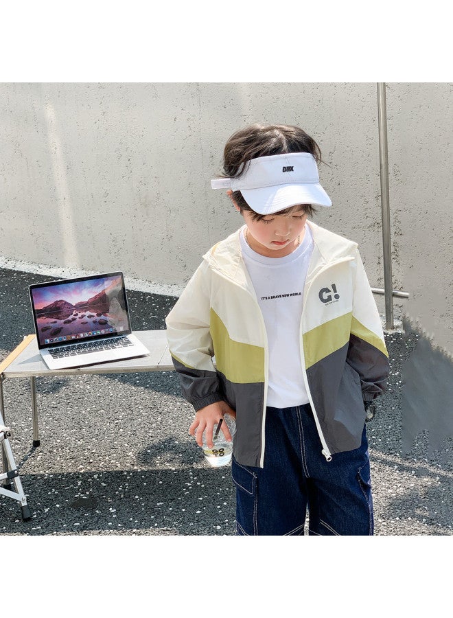 Zuoxi Boys' Summer Jacket Lightweight Breathable Kids' Hooded Sun Protection Windbreaker Outdoor Jackets For Boys And Big Kids - Image 3