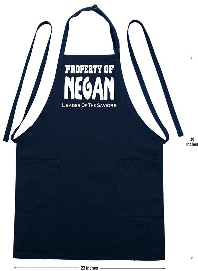 CoolAprons The Walking Dead "Negan" Cooking Apron, Adjustable Black Chef Apron With Pockets, Funny Kitchen Apron - Image 4
