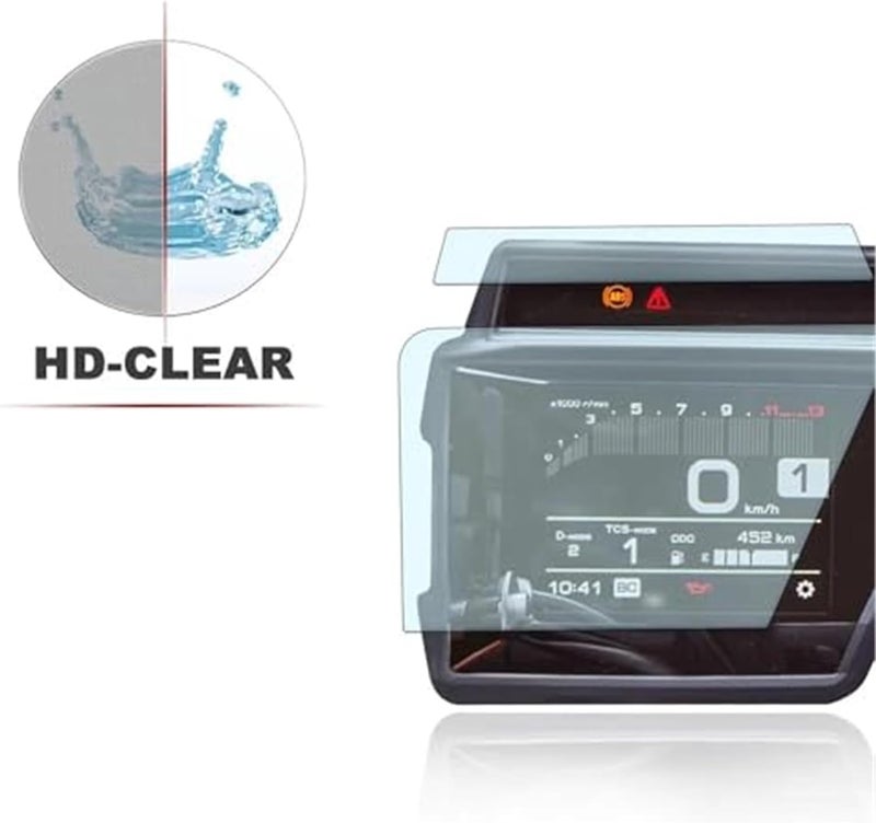 Vuzmode Motorcycle Scratch Cluster Screen Protector - Image 3