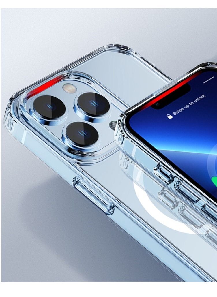 Houmt Magnetic Case for iPhone 14 Pro Case [Non-Yellowing MagSafe] Shockproof Protective Phone Cover Slim Thin Clear for Apple iPhone 14 Pro  - Image 2