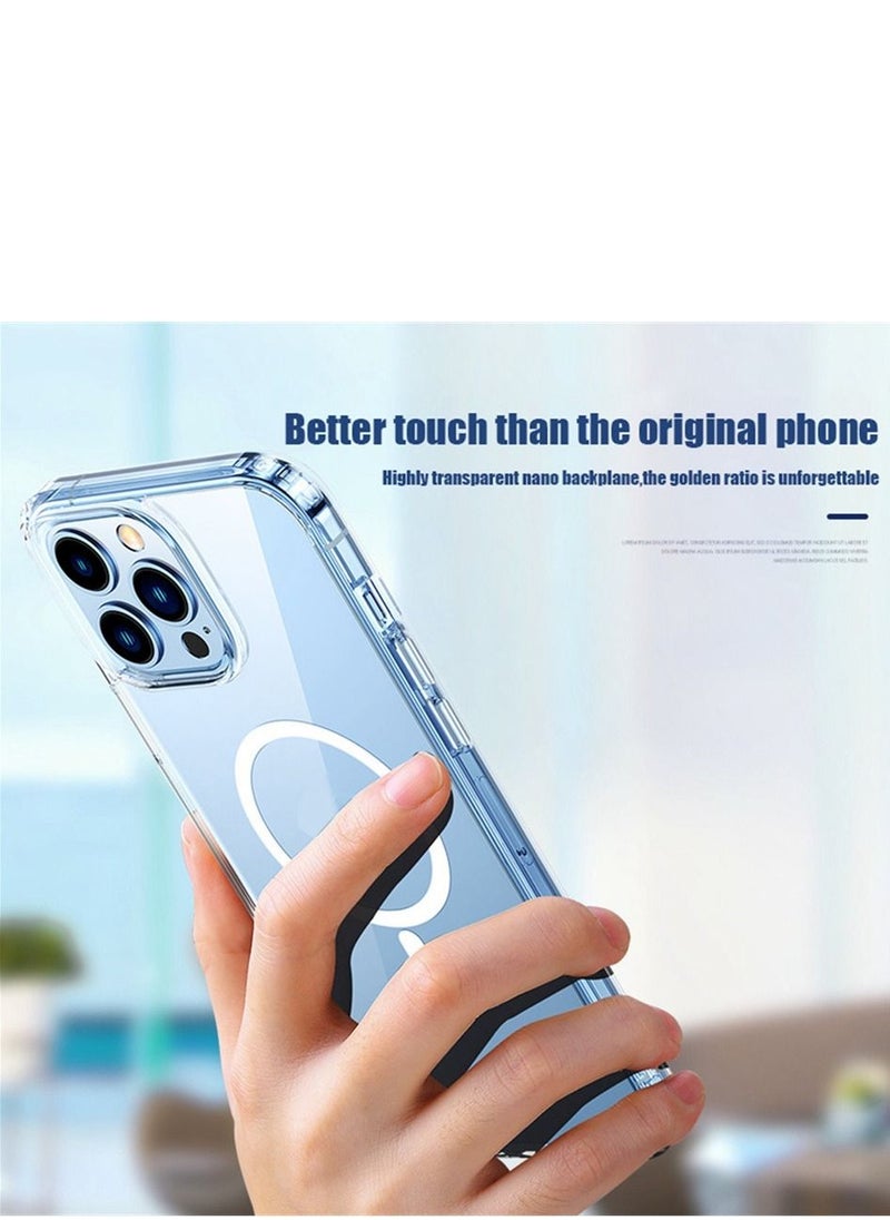Houmt Magnetic Case for iPhone 14 Pro Case [Non-Yellowing MagSafe] Shockproof Protective Phone Cover Slim Thin Clear for Apple iPhone 14 Pro  - Image 4