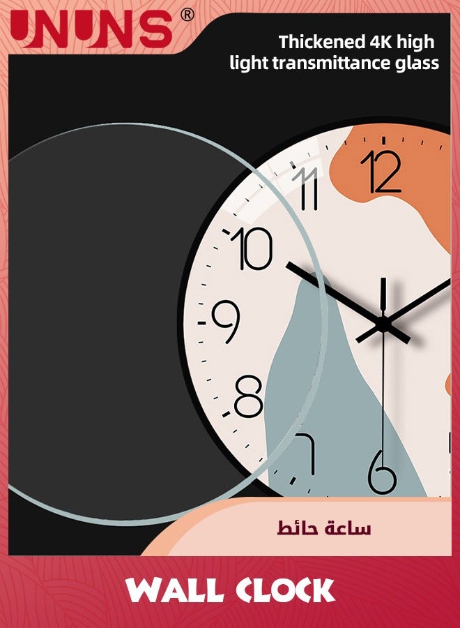 UNUNS Wall Clocks,12 Inch/30cm Silent Non Ticking Modern Wall Clock For Living Room Bedroom Kitchen Office Classroom Decor,Battery Operated - Image 5