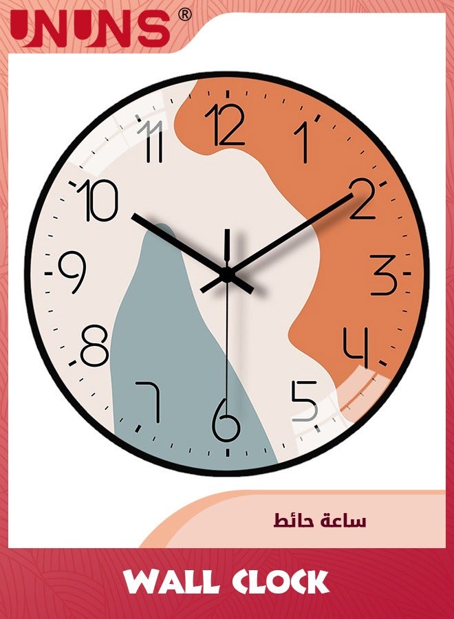 UNUNS Wall Clocks,12 Inch/30cm Silent Non Ticking Modern Wall Clock For Living Room Bedroom Kitchen Office Classroom Decor,Battery Operated - Image 2