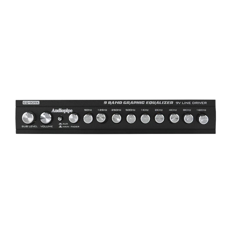 Audiopipe 9 Band Graphic Equalizer with 9 V LINE Driver (EQ-909X) - Image 3